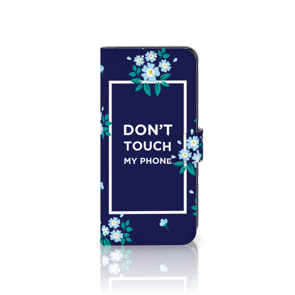 Xiaomi Redmi Note 10S | 10 4G | Poco M5s Portemonnee Hoesje Flowers Blue DTMP