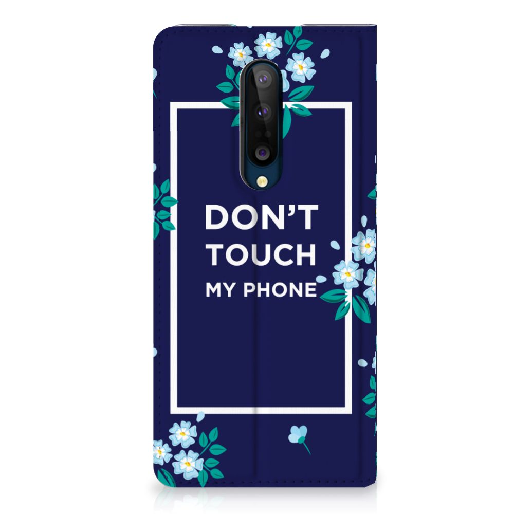 OnePlus 8 Design Case Flowers Blue DTMP