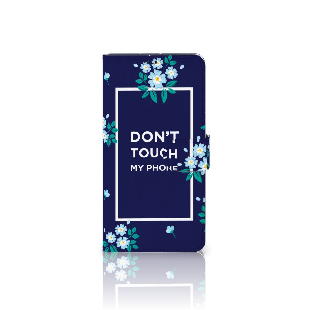Xiaomi Mi Note 10 Pro Portemonnee Hoesje Flowers Blue DTMP