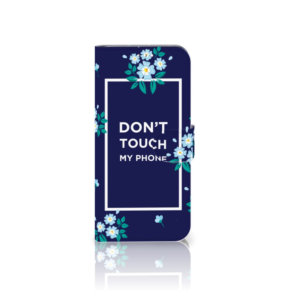 Samsung Galaxy S10 Plus Portemonnee Hoesje Flowers Blue DTMP