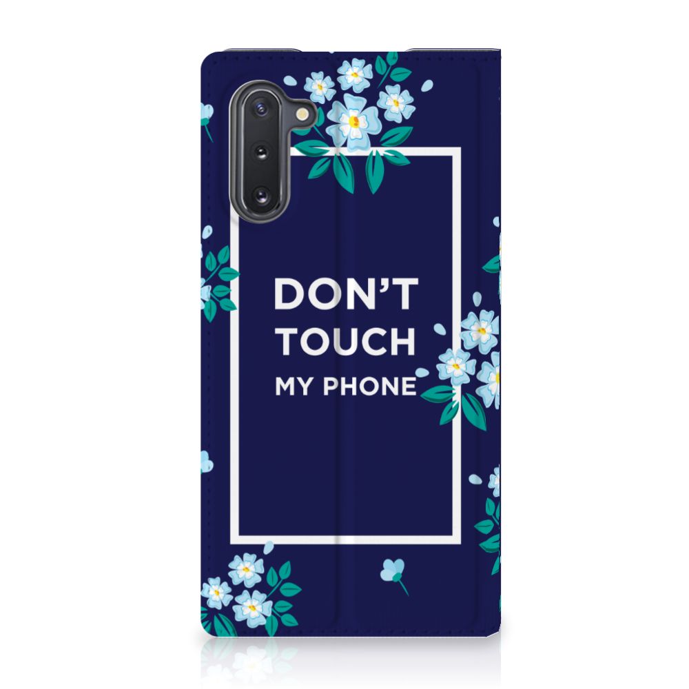 Samsung Galaxy Note 10 Design Case Flowers Blue DTMP