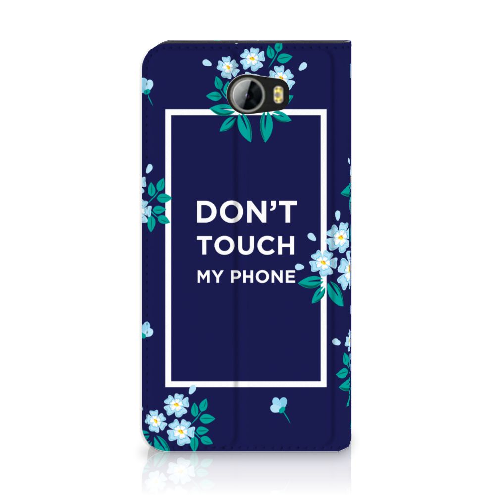 Huawei Y5 2 | Y6 Compact Design Case Flowers Blue DTMP