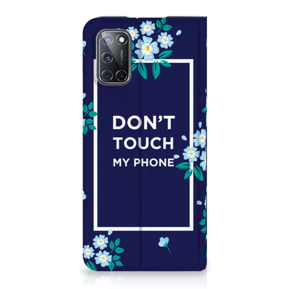OPPO A52 | A72 Design Case Flowers Blue DTMP