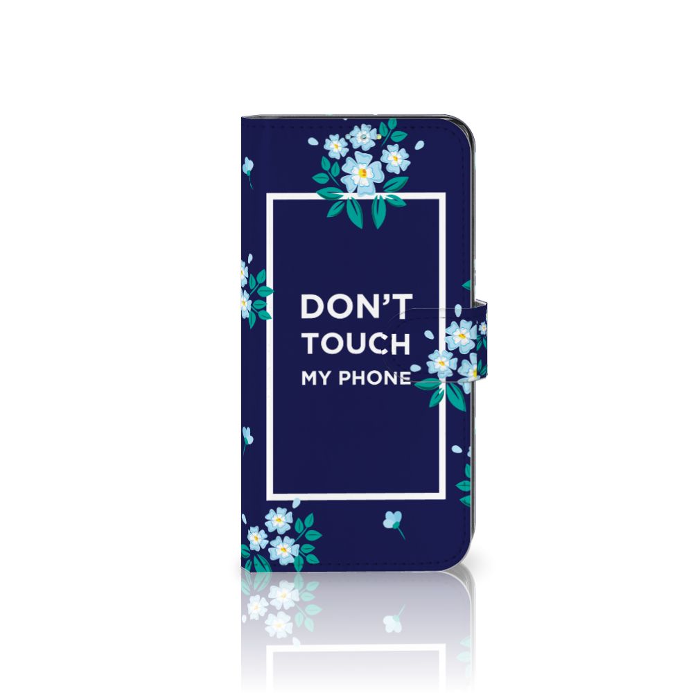 Samsung Galaxy A52 Portemonnee Hoesje Flowers Blue DTMP