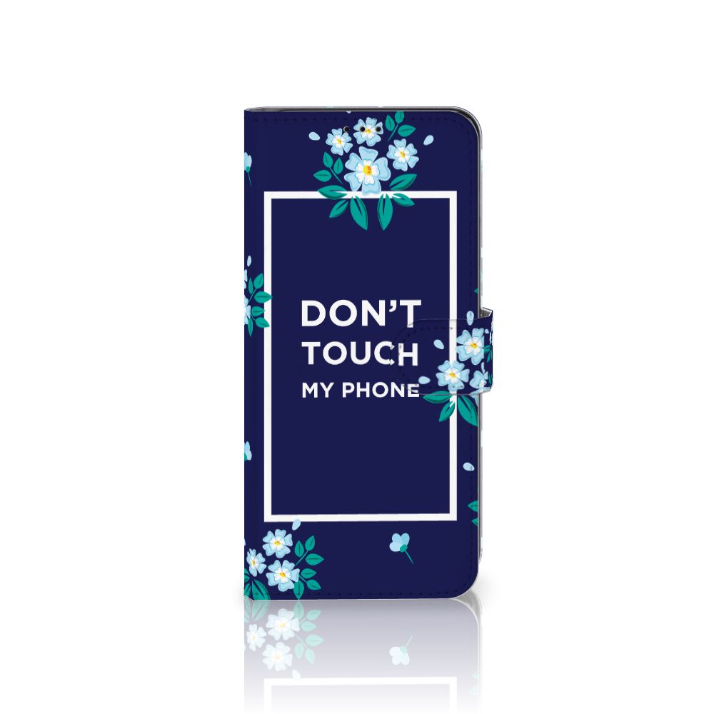 Samsung Galaxy S21 Ultra Portemonnee Hoesje Flowers Blue DTMP