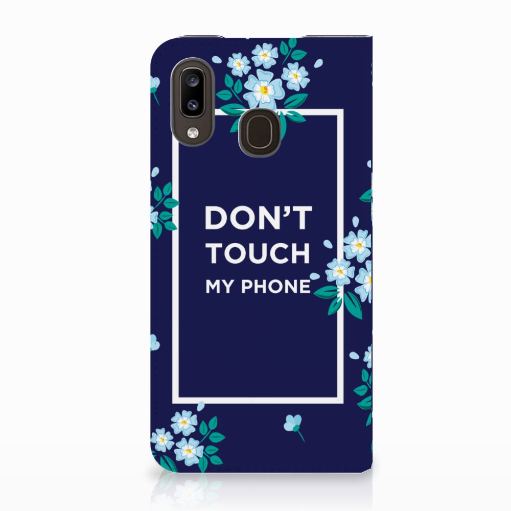 Samsung Galaxy A30 Design Case Flowers Blue DTMP