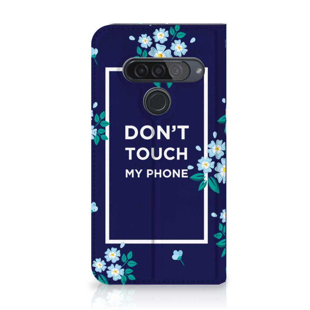 LG G8s Thinq Design Case Flowers Blue DTMP