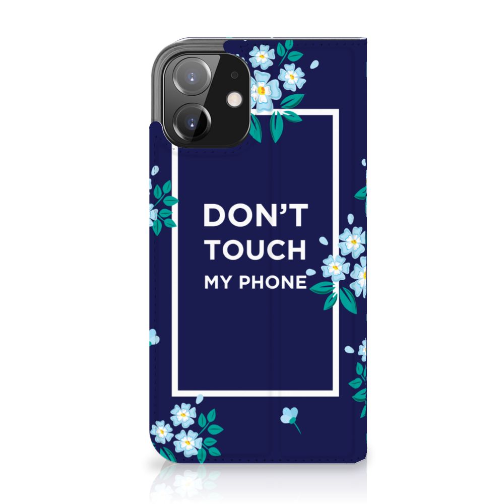 iPhone 12 | iPhone 12 Pro Design Case Flowers Blue DTMP