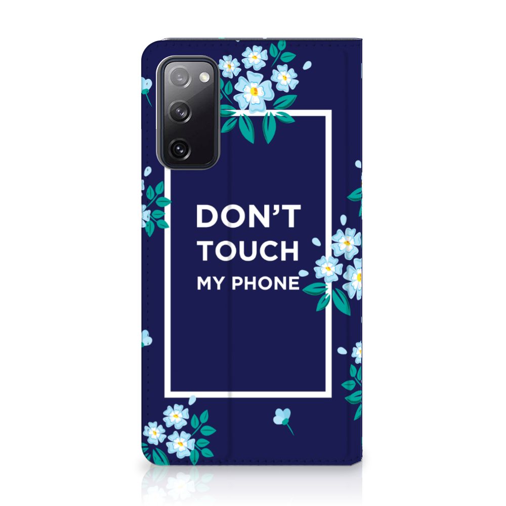Samsung Galaxy S20 FE Design Case Flowers Blue DTMP