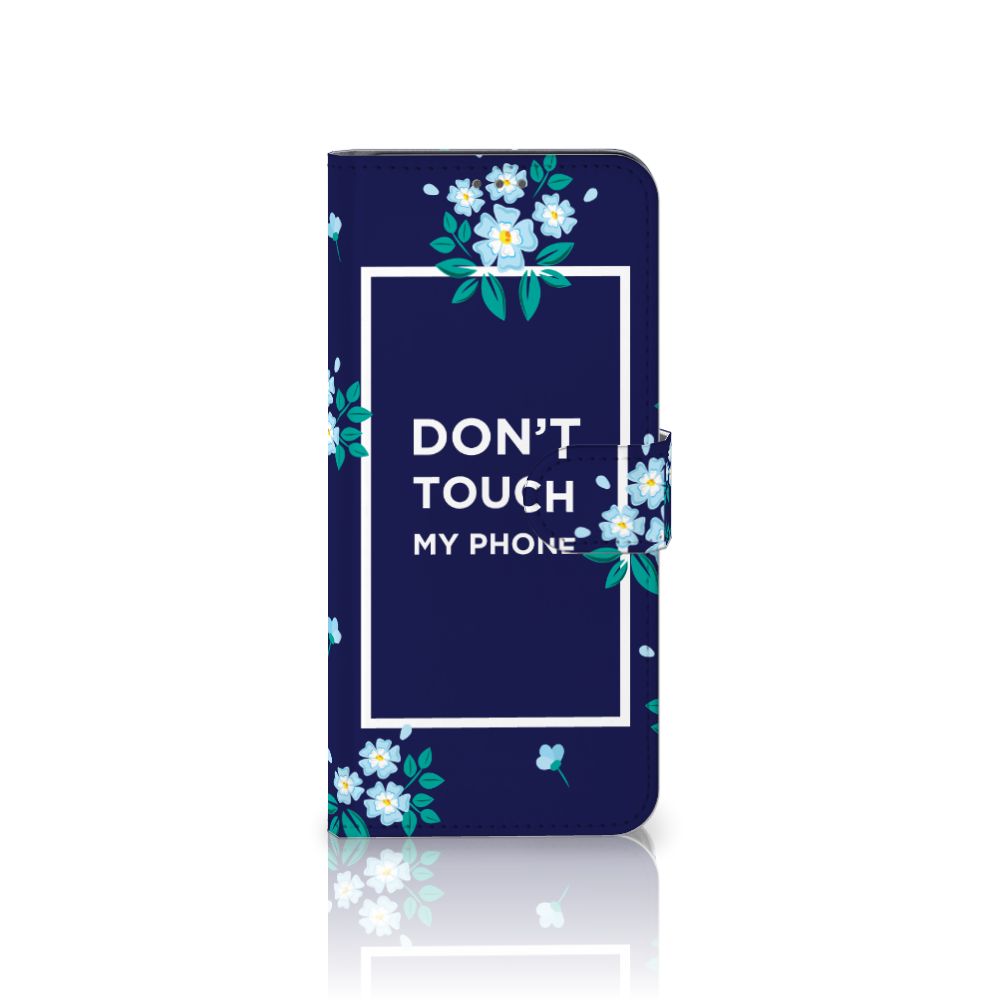 Samsung Galaxy S21 Plus Portemonnee Hoesje Flowers Blue DTMP