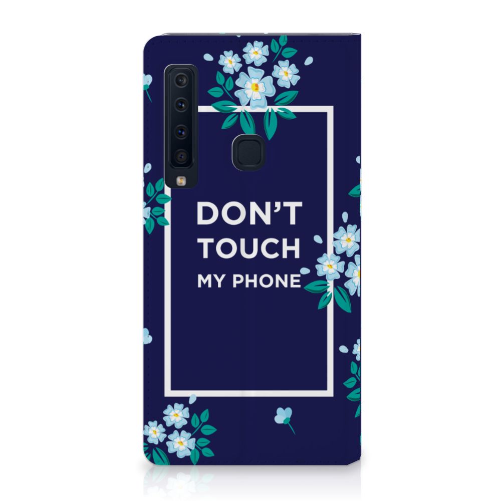 Samsung Galaxy A9 (2018) Design Case Flowers Blue DTMP
