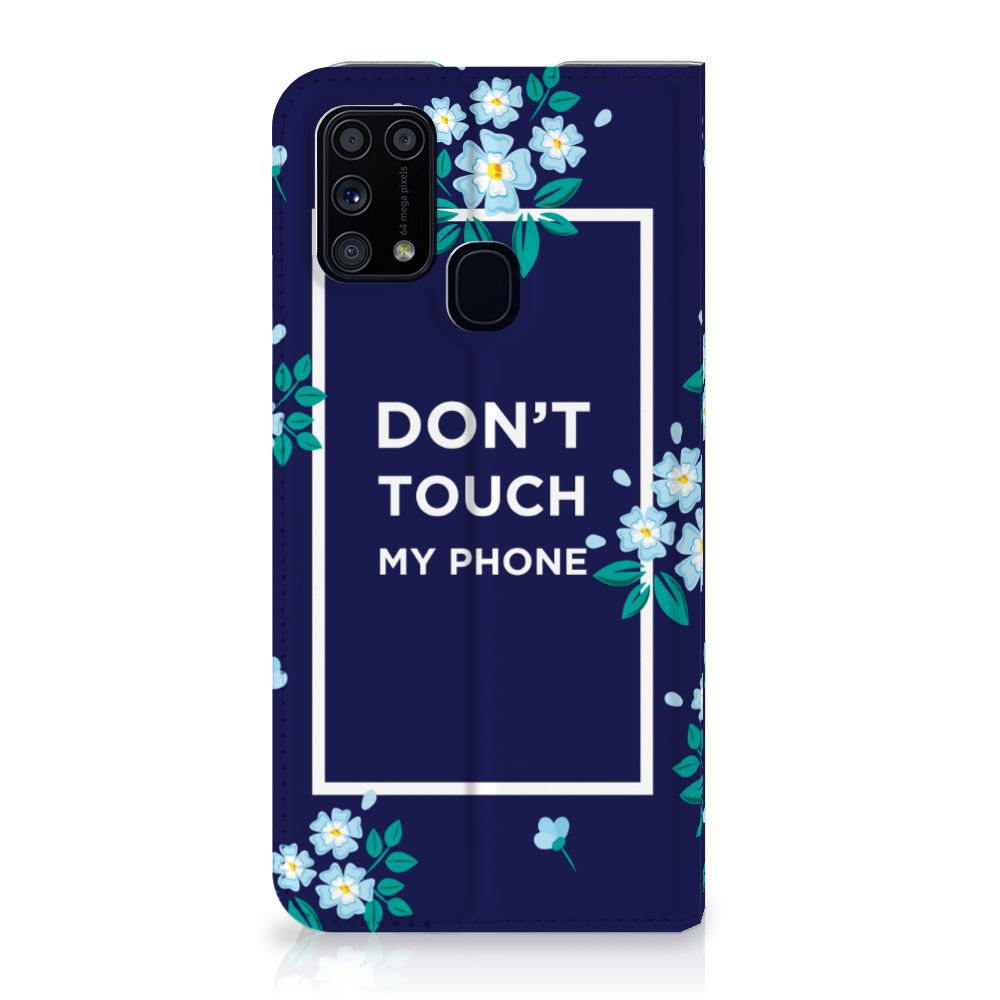 Samsung Galaxy M31 Design Case Flowers Blue DTMP