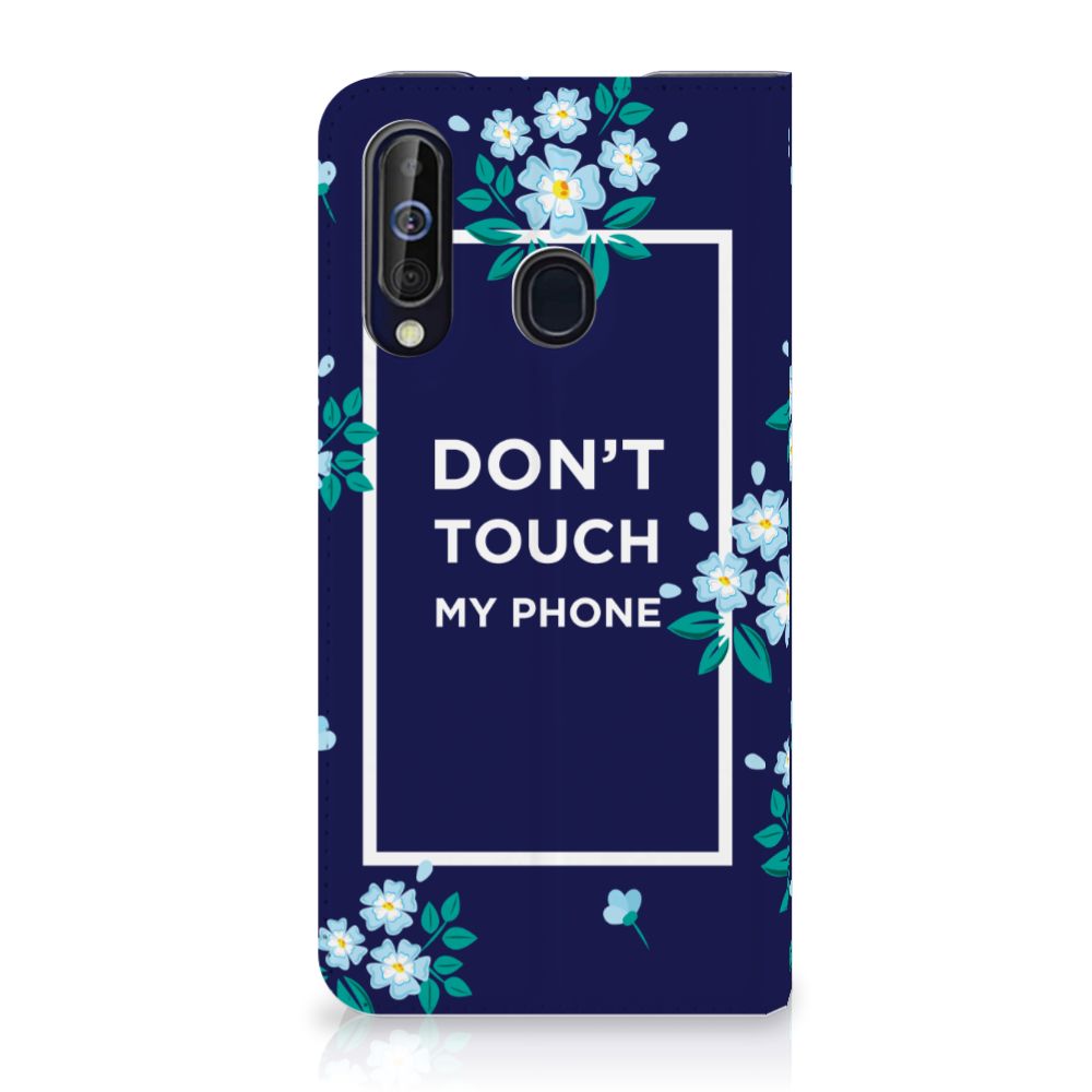 Samsung Galaxy A60 Design Case Flowers Blue DTMP