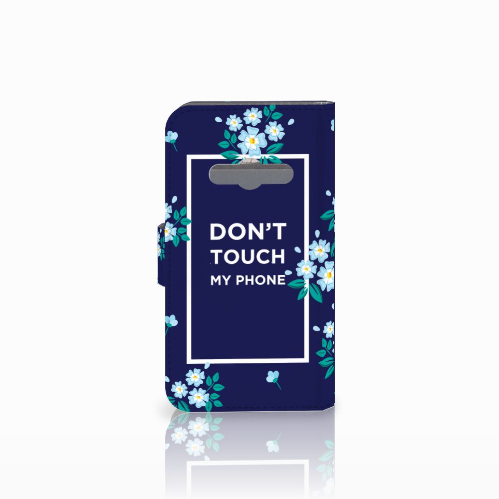 Samsung Galaxy Xcover 3 | Xcover 3 VE Portemonnee Hoesje Flowers Blue DTMP