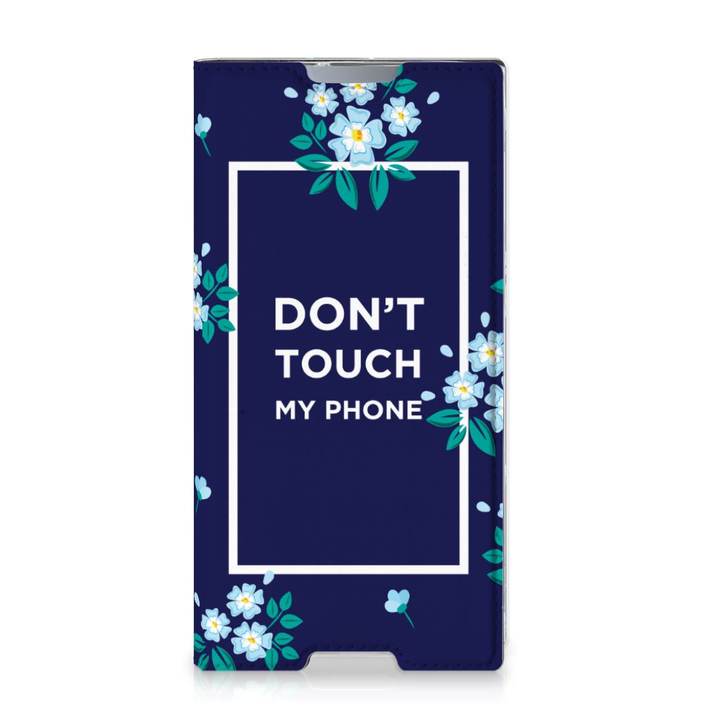 Sony Xperia L1 Design Case Flowers Blue DTMP