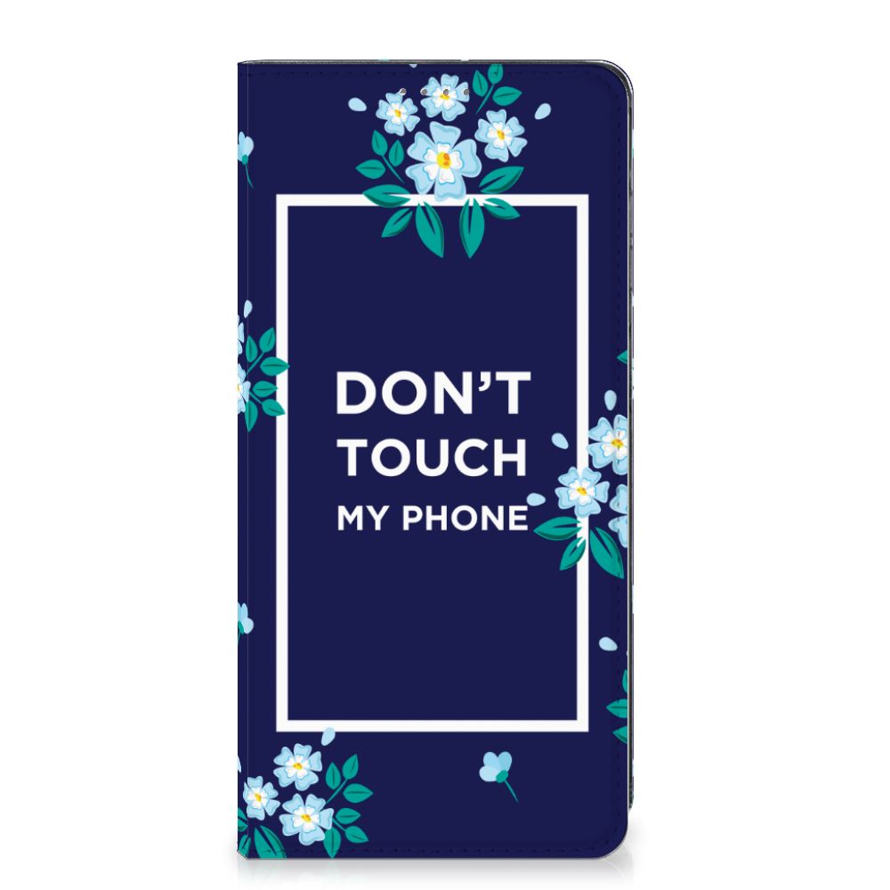 Samsung Galaxy A12 Design Case Flowers Blue DTMP