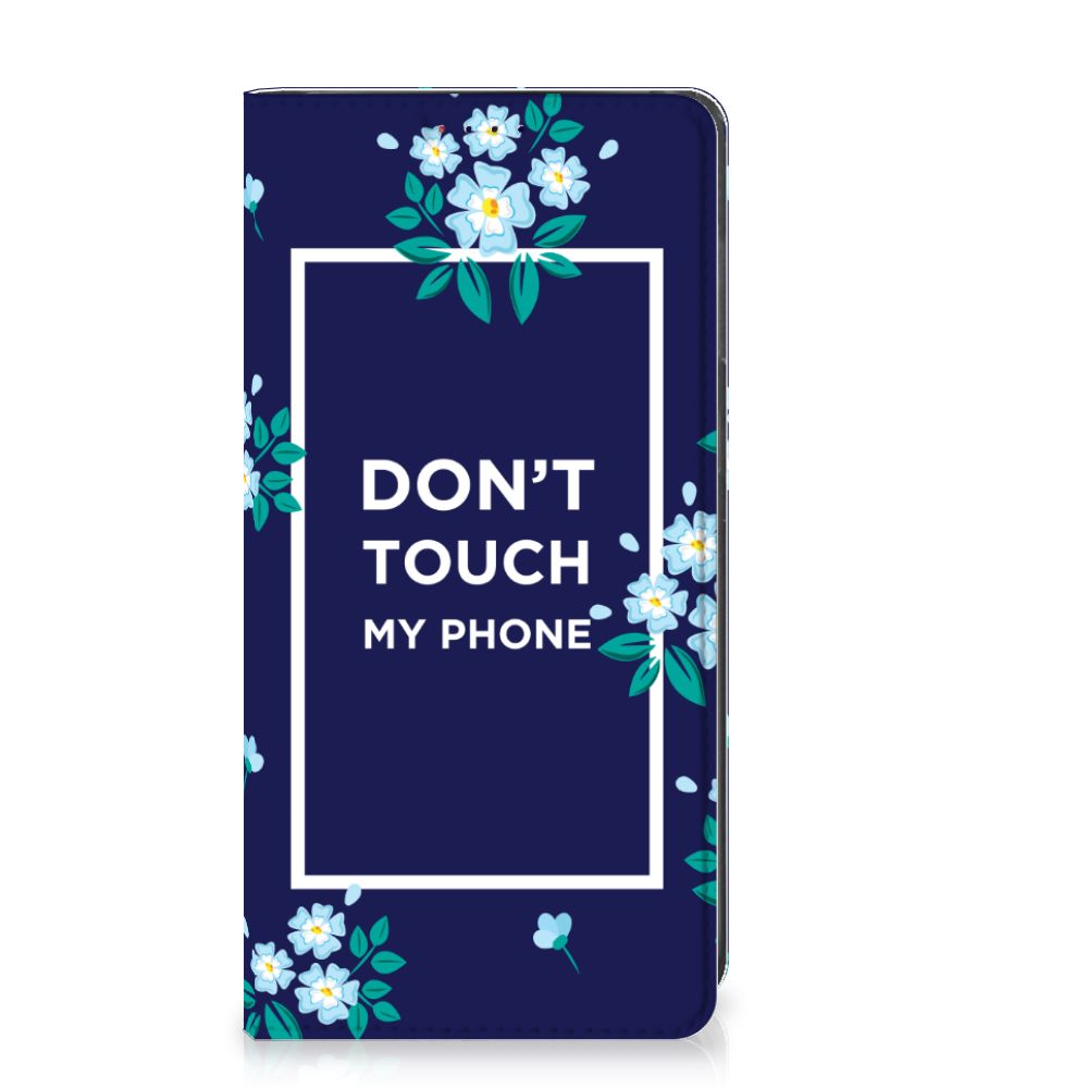 Samsung Galaxy A10 Design Case Flowers Blue DTMP