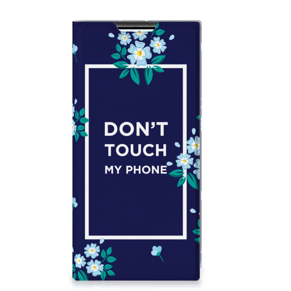 Samsung Galaxy S22 Ultra Design Case Flowers Blue DTMP
