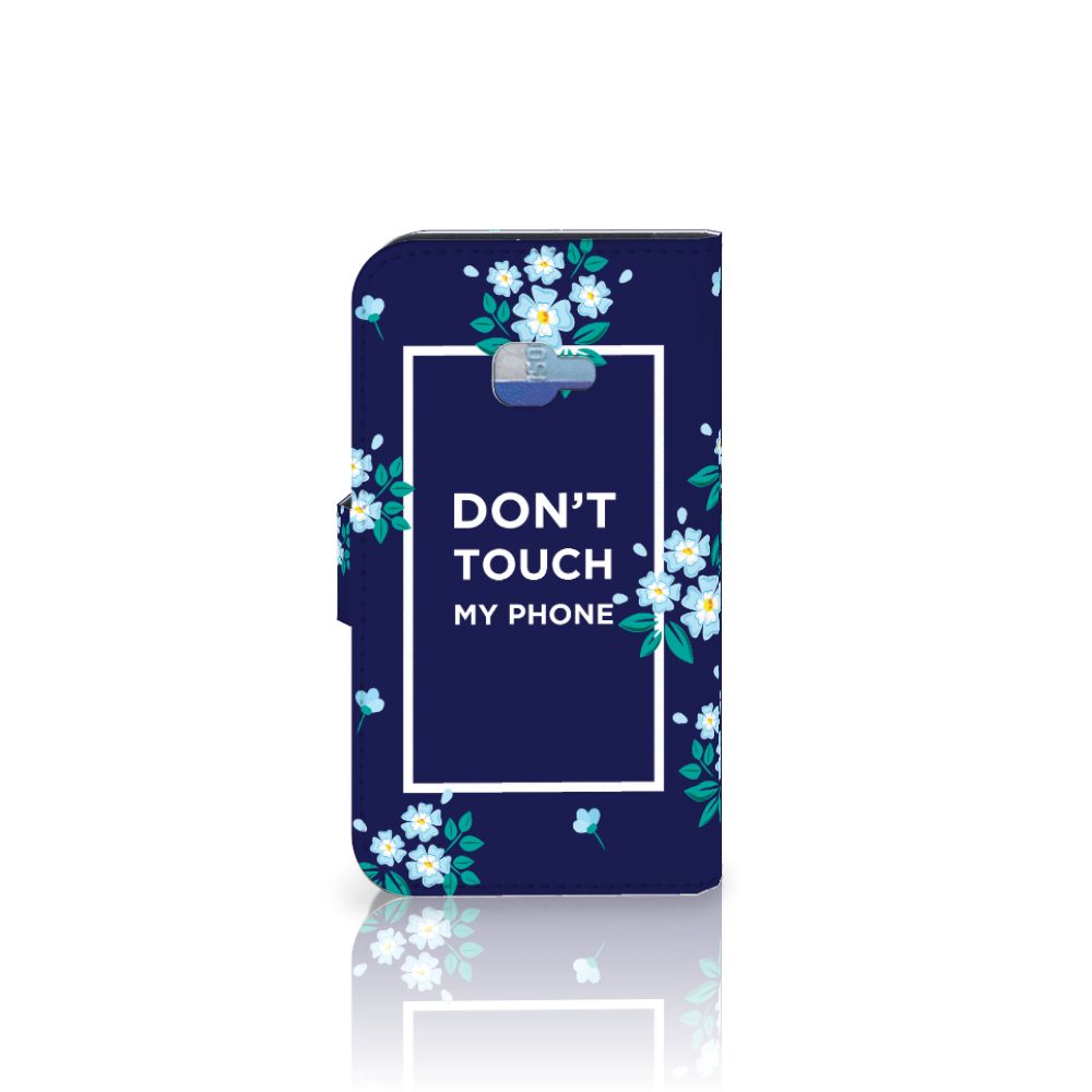 Samsung Galaxy Xcover 4 | Xcover 4s Portemonnee Hoesje Flowers Blue DTMP