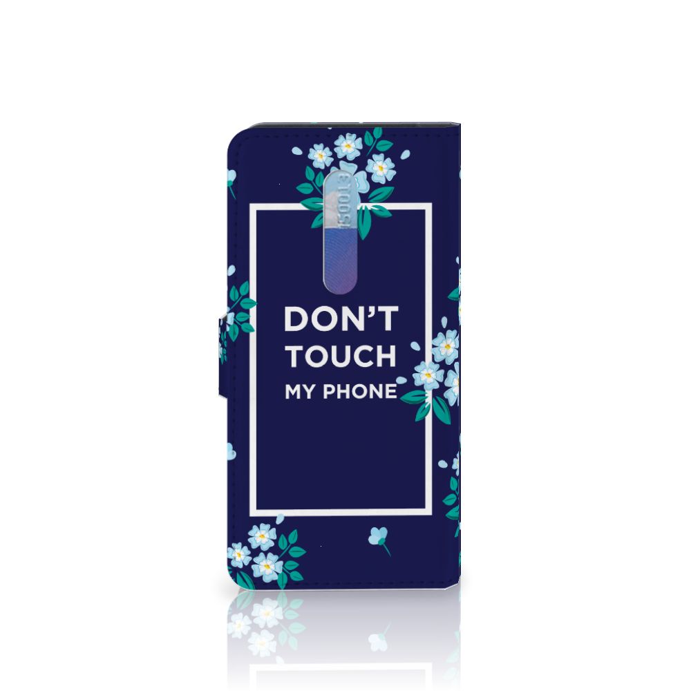 Xiaomi Redmi K20 Pro Portemonnee Hoesje Flowers Blue DTMP