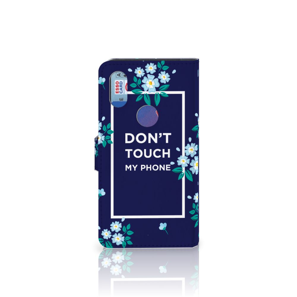 Xiaomi Mi Mix 2s Portemonnee Hoesje Flowers Blue DTMP