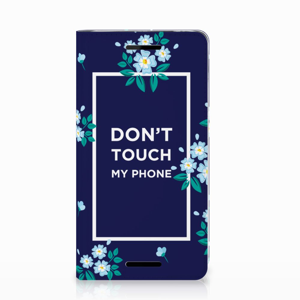 Nokia 2.1 2018 Design Case Flowers Blue DTMP