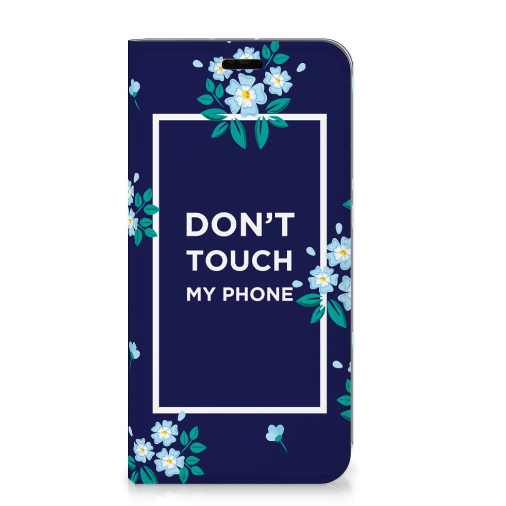Huawei P Smart Plus Design Case Flowers Blue DTMP