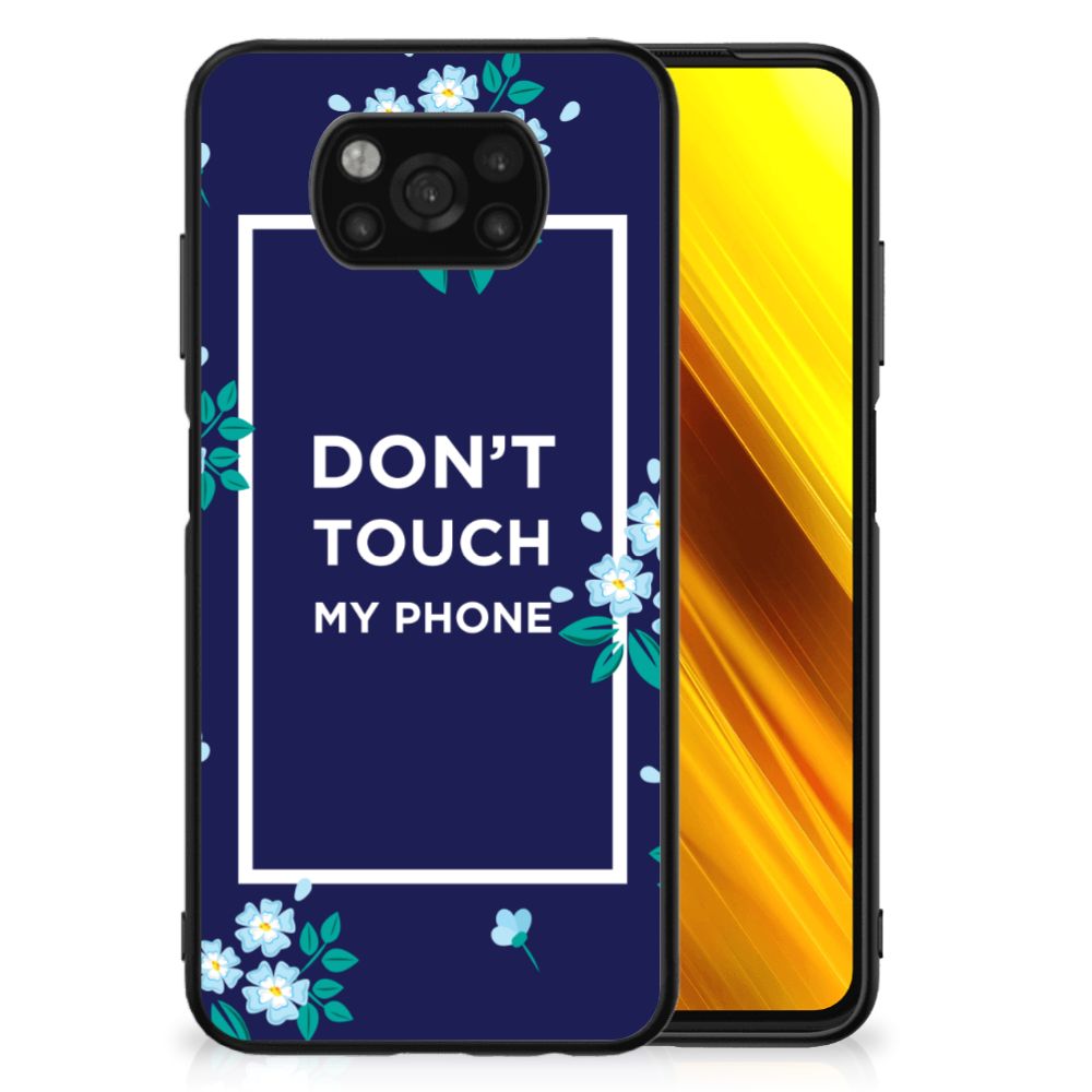 Xiaomi Poco X3 | X3 Pro Telefoon Hoesje Flowers Blue DTMP