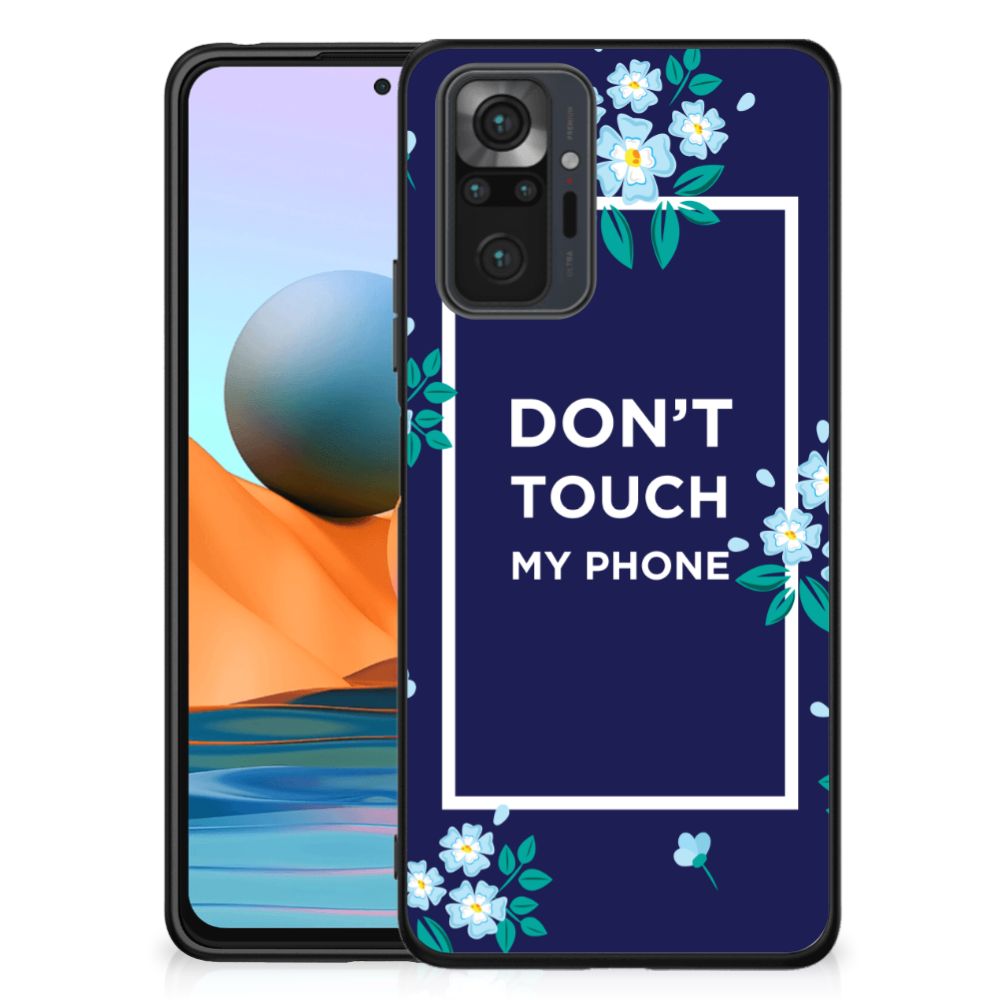 Xiaomi Redmi Note 10 Pro Telefoon Hoesje Flowers Blue DTMP