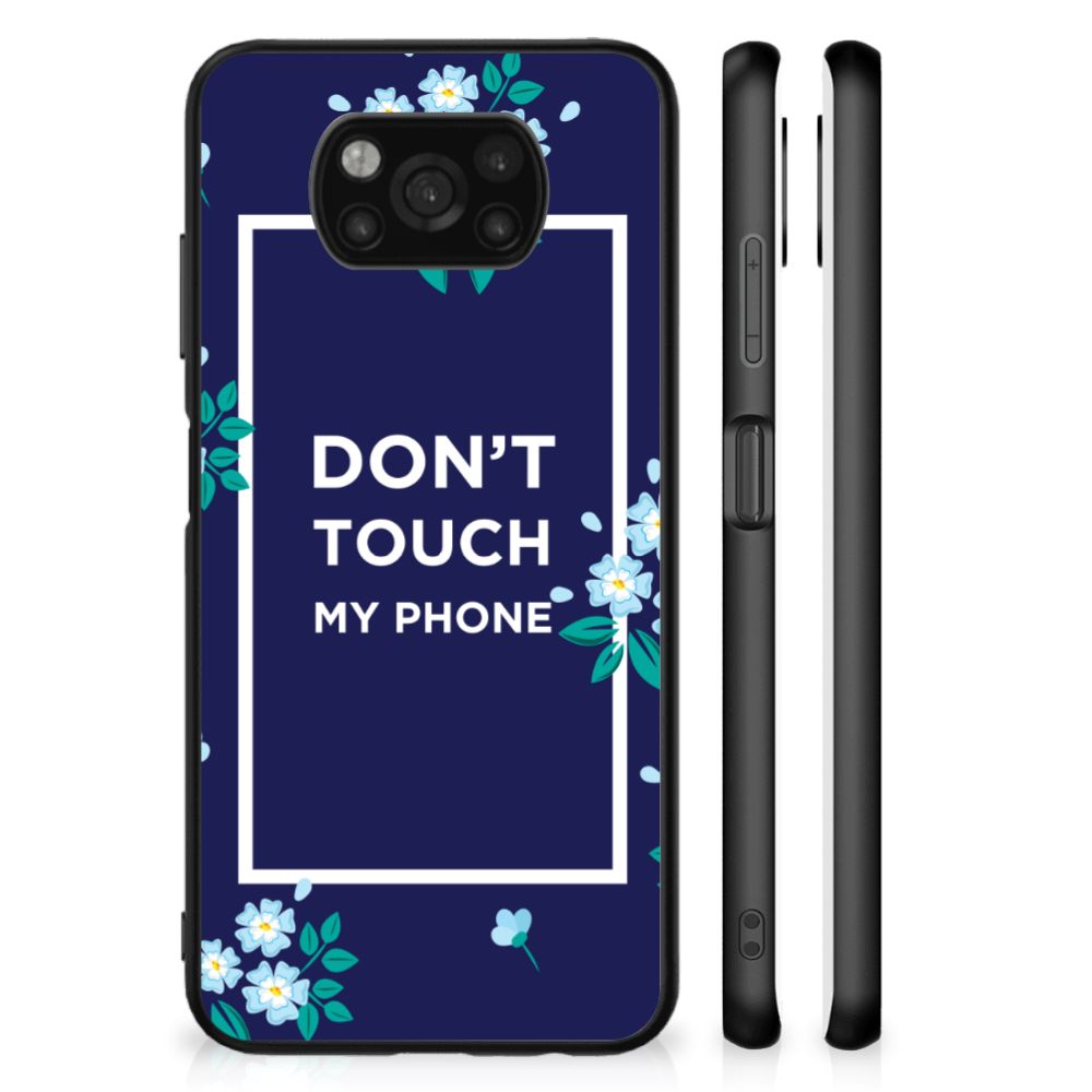 Xiaomi Poco X3 | X3 Pro Telefoon Hoesje Flowers Blue DTMP