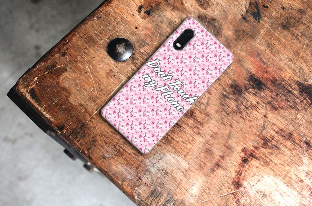 Samsung Xcover Pro Silicone-hoesje Flowers Pink DTMP