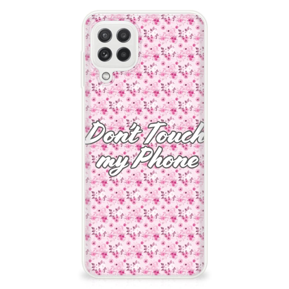 Samsung Galaxy A22 4G | M22 Silicone-hoesje Flowers Pink DTMP