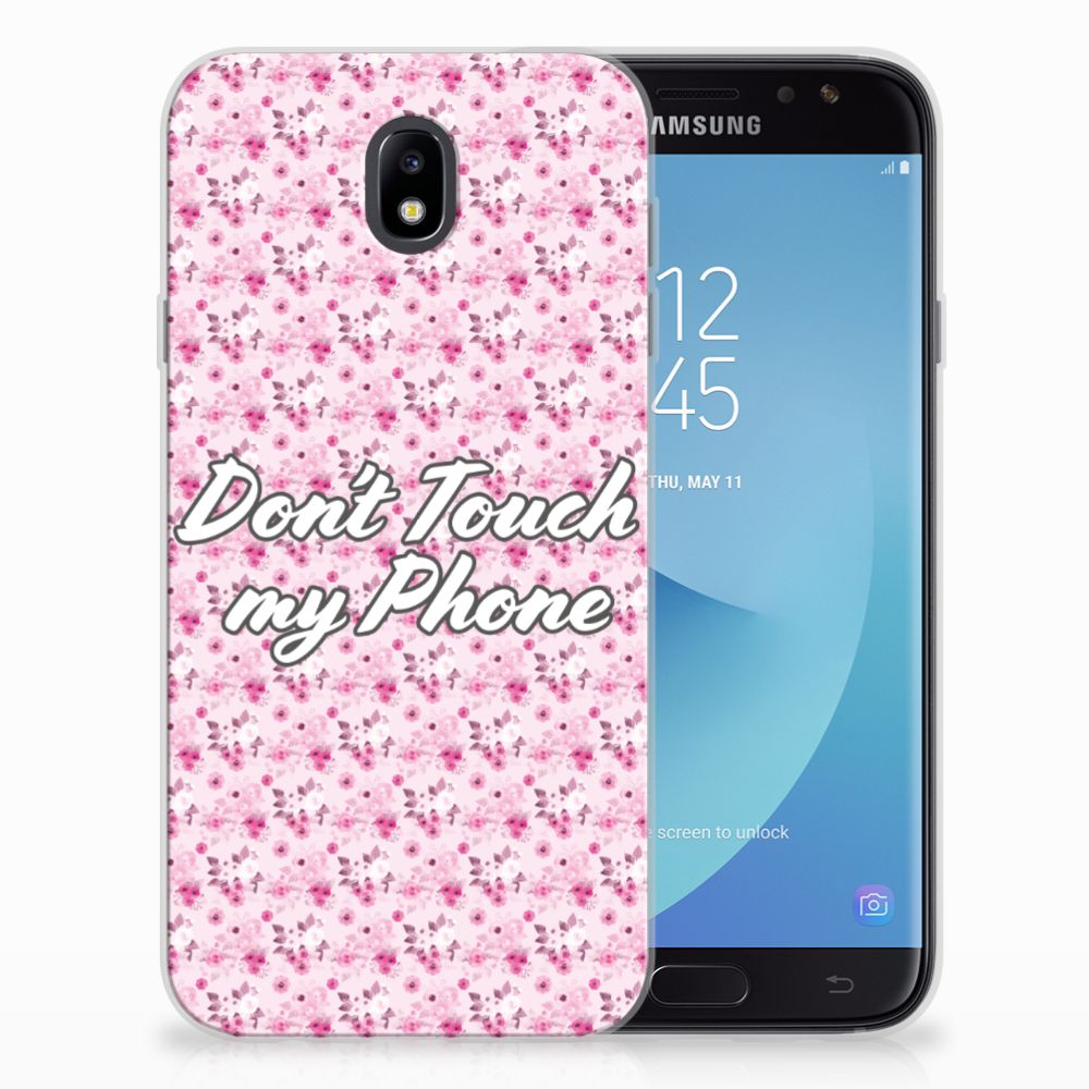 Samsung Galaxy J7 2017 | J7 Pro Silicone-hoesje Flowers Pink DTMP