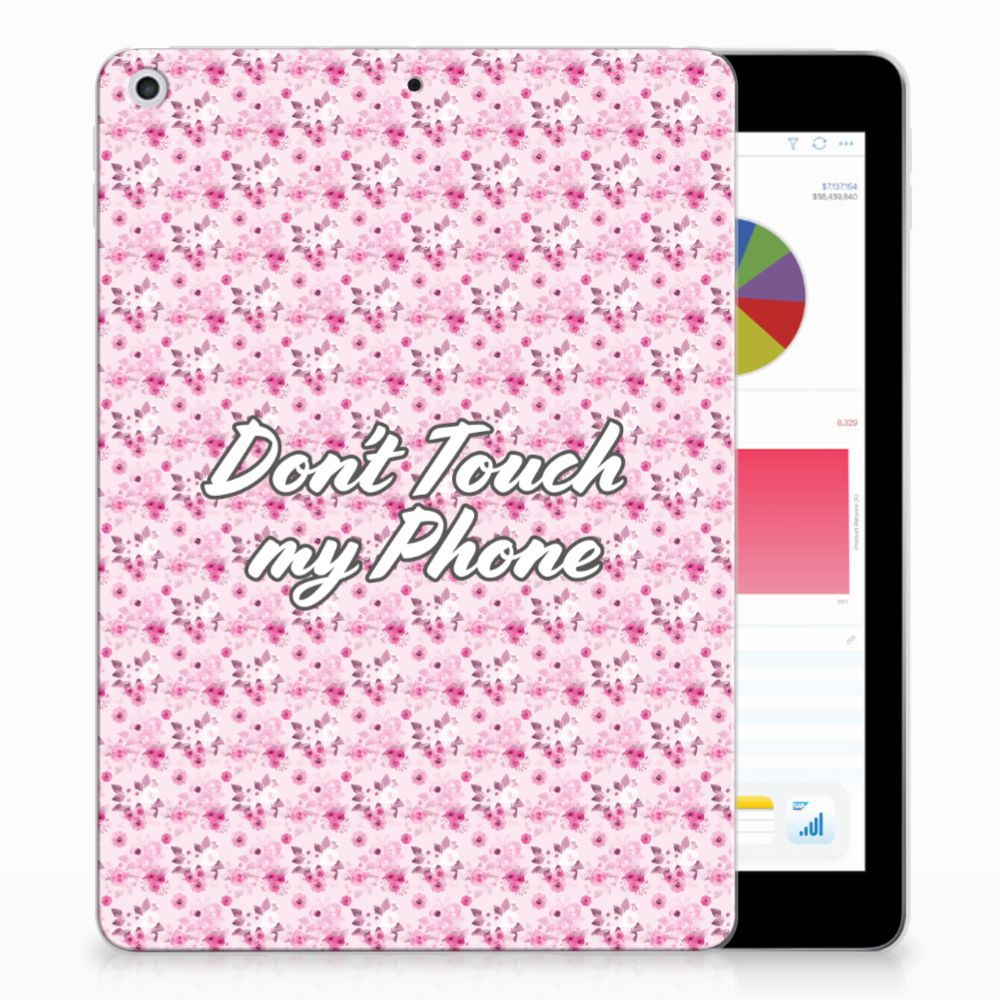 Apple iPad 9.7 2018 | 2017 Uniek Tablethoesje Flowers Pink DTMP