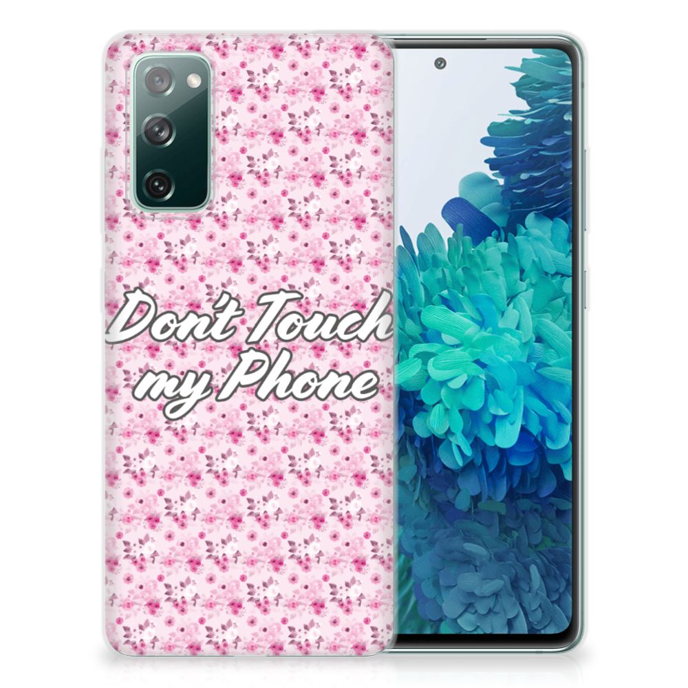 Samsung Galaxy S20 FE Silicone-hoesje Flowers Pink DTMP