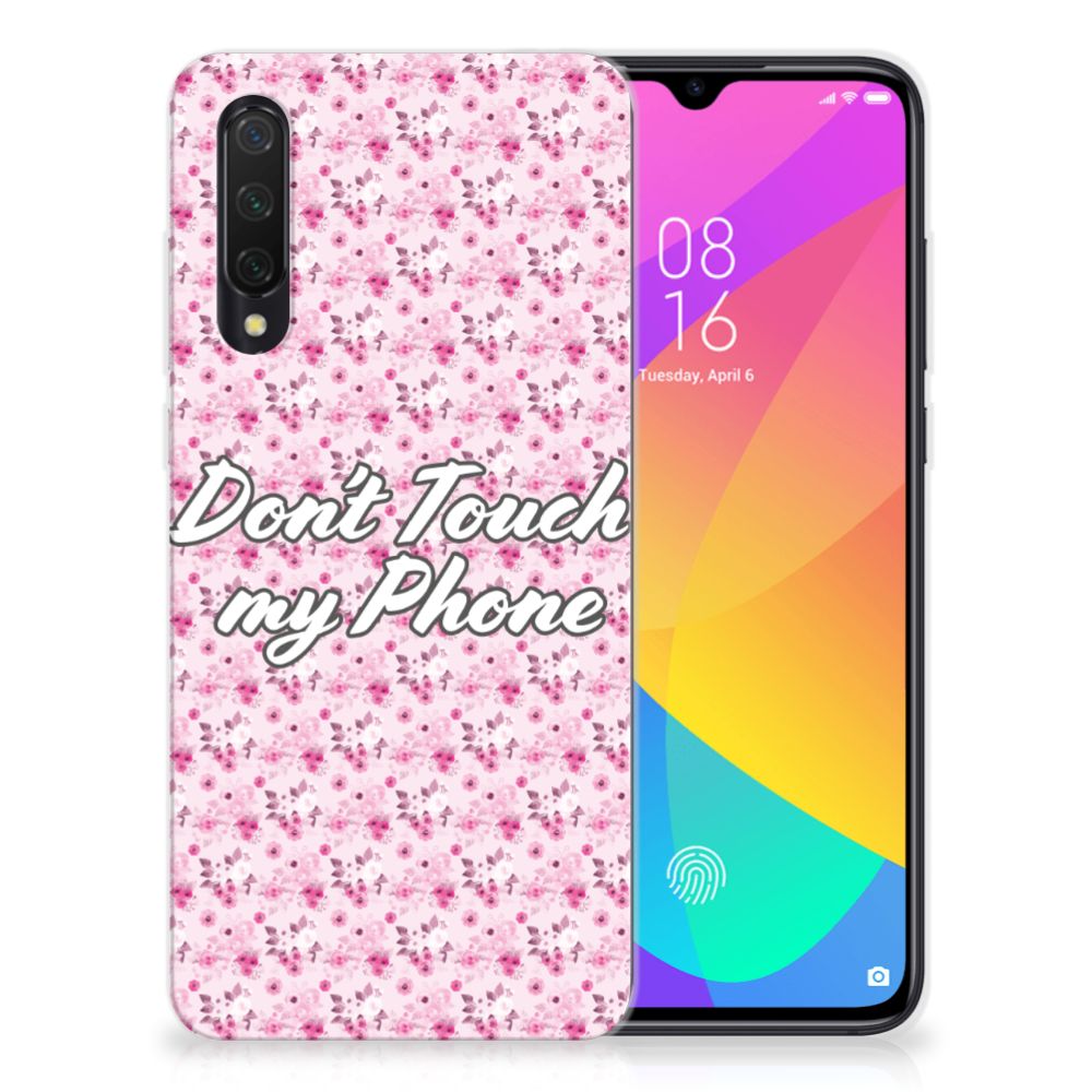 Xiaomi Mi 9 Lite Silicone-hoesje Flowers Pink DTMP