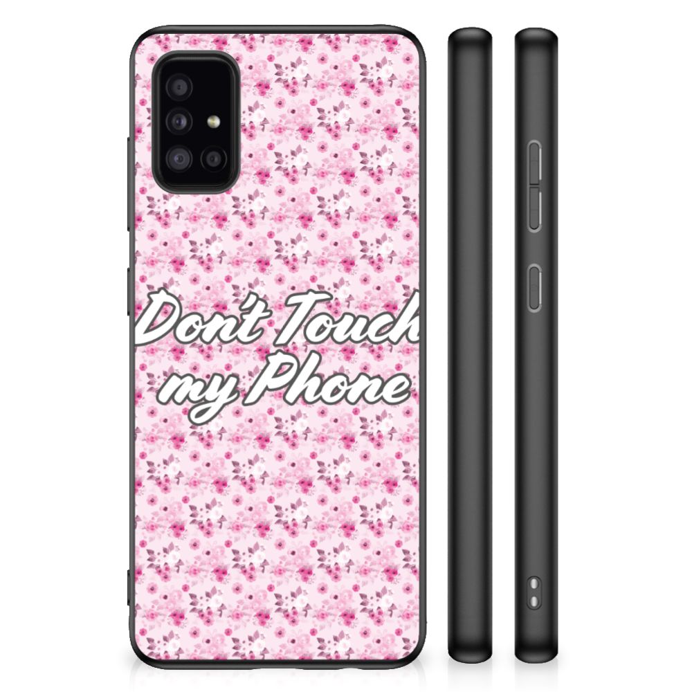 Samsung Galaxy A51 TPU Hoesje Flowers Pink DTMP