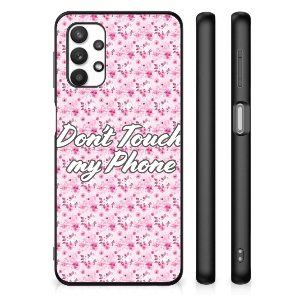 Samsung Galaxy A32 5G Telefoon Hoesje Flowers Pink DTMP