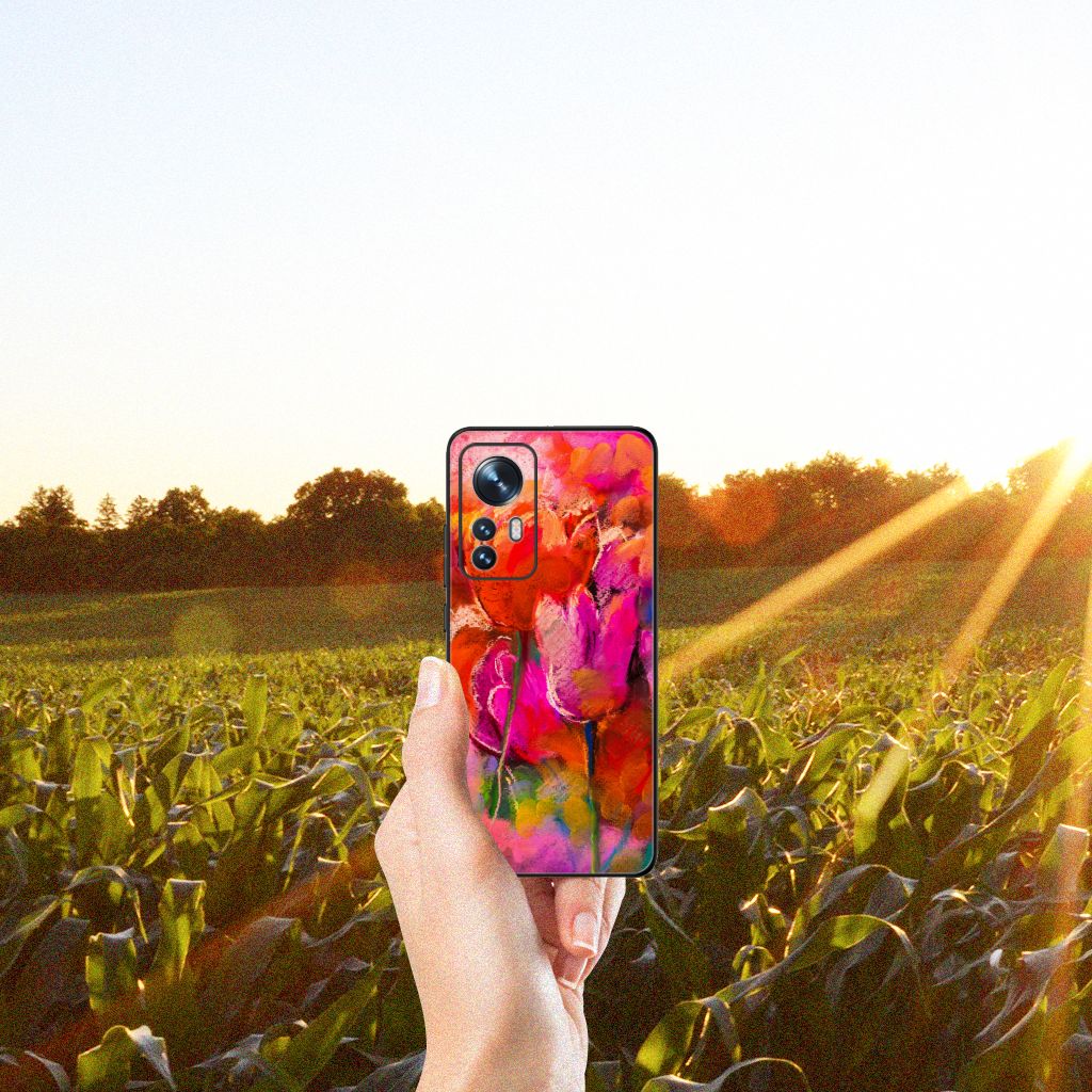 Kleurrijke Telefoonhoesje Xiaomi 12 | 12X Tulips