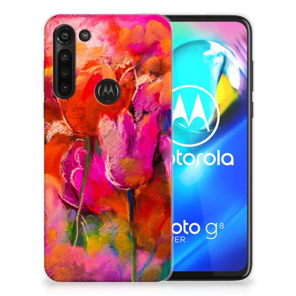 Hoesje maken Motorola Moto G8 Power Tulips