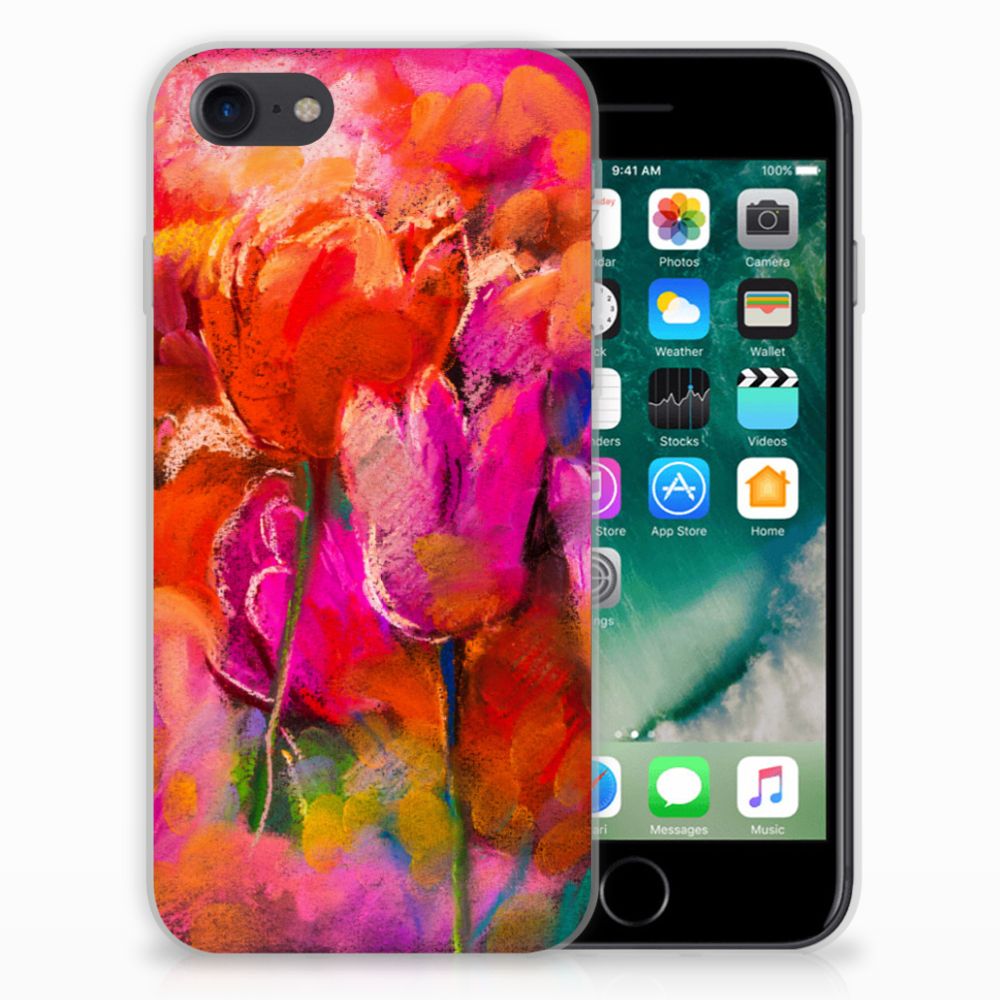 Apple iPhone 7 | 8 TPU Hoesje Design Tulips