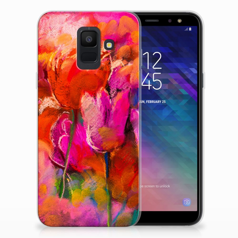 Hoesje maken Samsung Galaxy A6 (2018) Tulips