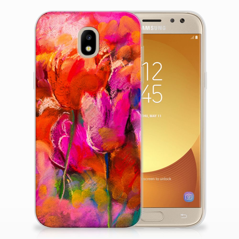 Hoesje maken Samsung Galaxy J5 2017 Tulips