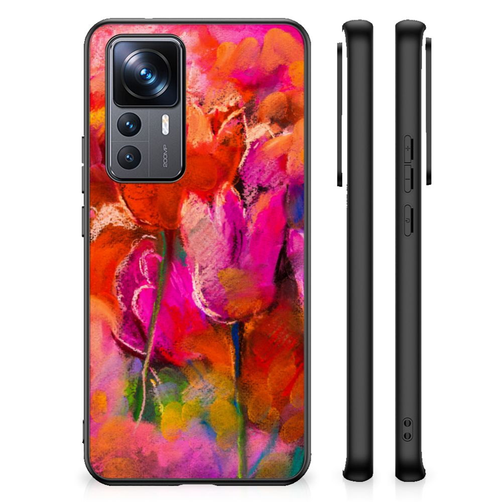 Kleurrijke Telefoonhoesje Xiaomi 12T | 12T Pro Tulips