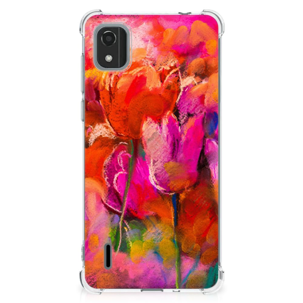 Back Cover Nokia C2 2nd Edition Tulips