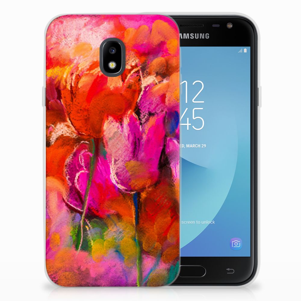 Hoesje maken Samsung Galaxy J3 2017 Tulips