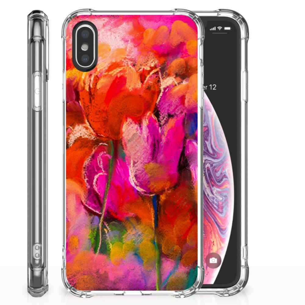 Apple iPhone X | Xs TPU Hoesje Design Tulips