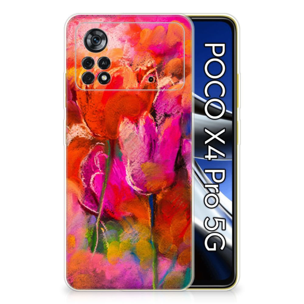 Hoesje maken Xiaomi Poco X4 Pro 5G Tulips