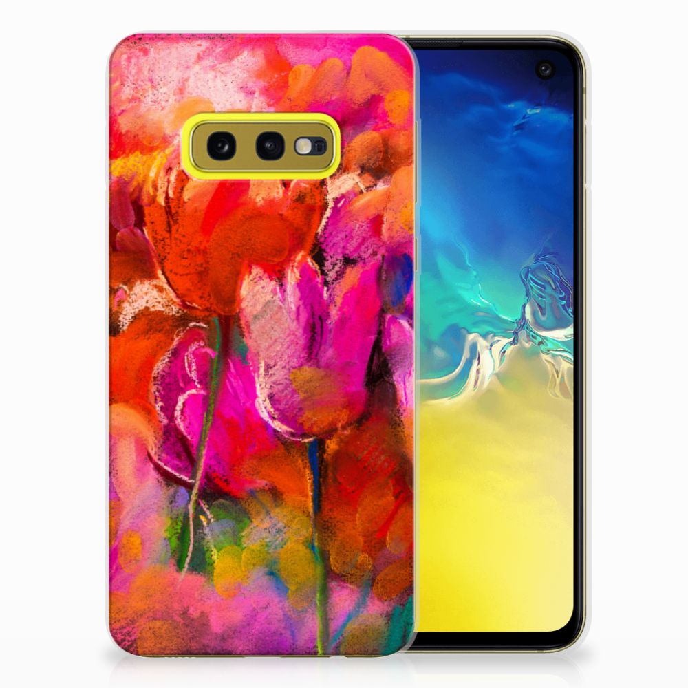 Samsung Galaxy S10e TPU Hoesje Design Tulips