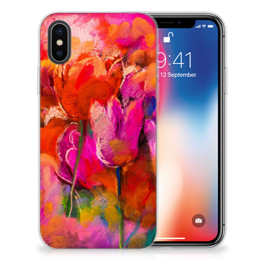 Apple iPhone X | Xs TPU Hoesje Design Tulips